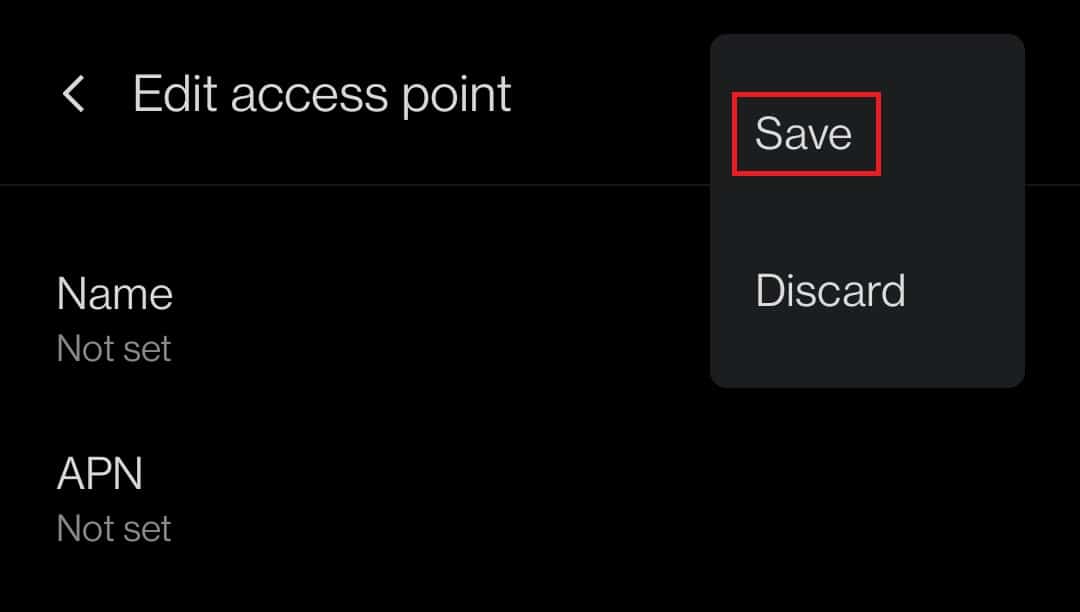 Tap Save to save the details. fix 4g not working android