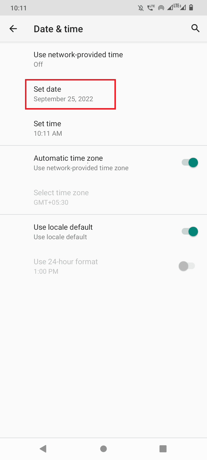 tap set date. Ways to Fix Currently Unable to Download on Android