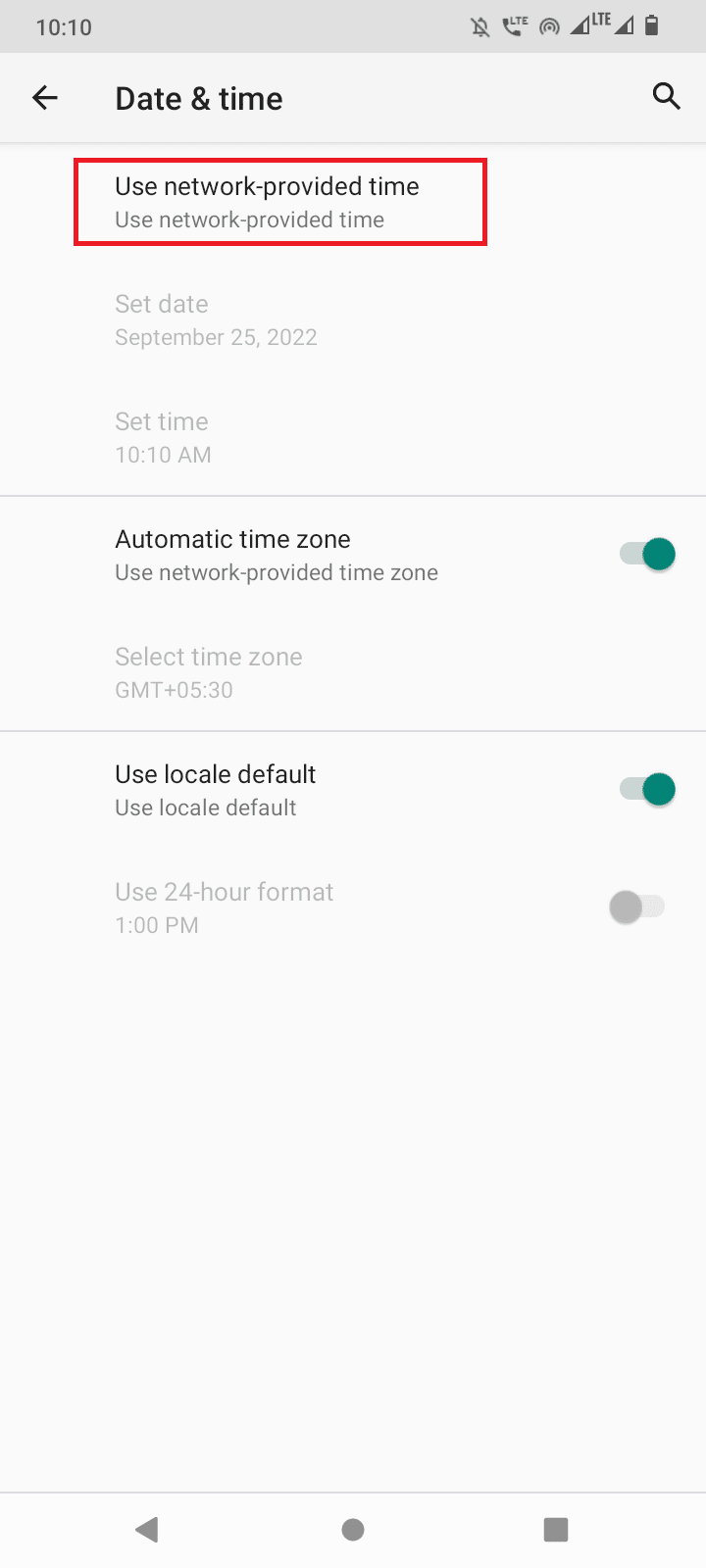 tap use network provided time. Ways to Fix Currently Unable to Download on Android