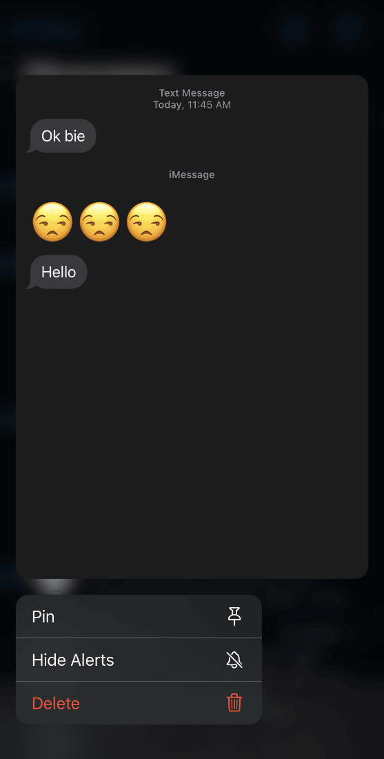 The chat screen will expand. This will help you to read the message without opening it