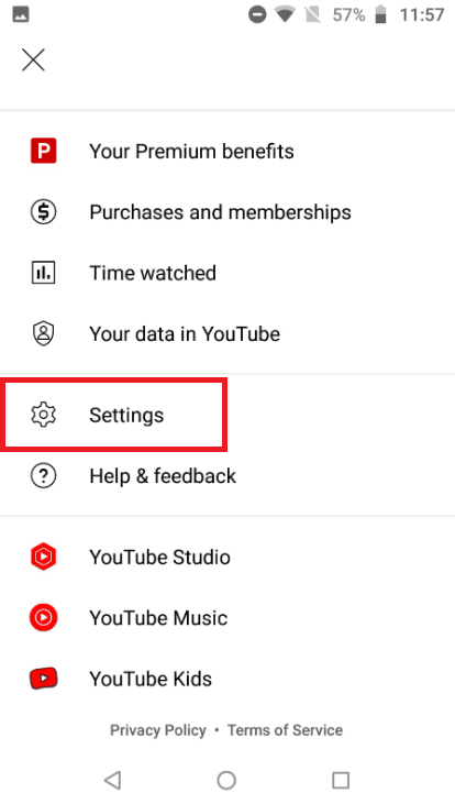 go to Settings. Fix YouTube Picture in Picture Not Working