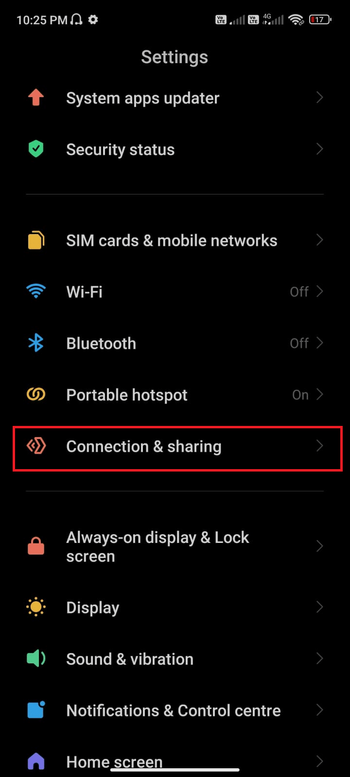 tap the Connection sharing option. How to Tell If Your Phone is Tapped