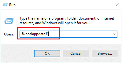 to open local app data type %localappdata% | Fix Host application has stopped working error
