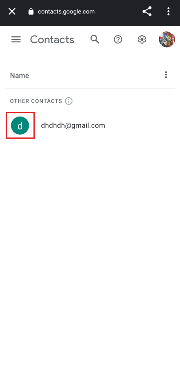To select the email addresses for deletion, tap on the profile icon of that email. | How to Delete Email Addresses from Gmail Autofill on Android