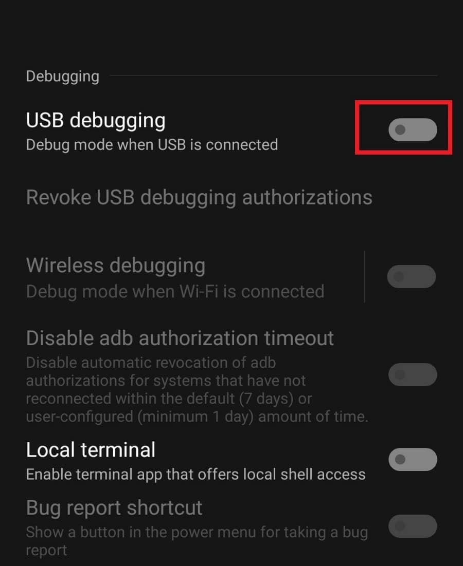 Toggle off USB debugging. Fix Fate Grand Order Error 43 on Android