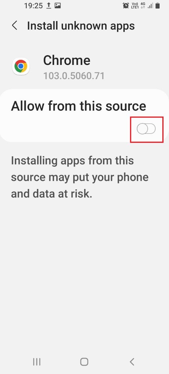 Toggle on the Allow from this source option