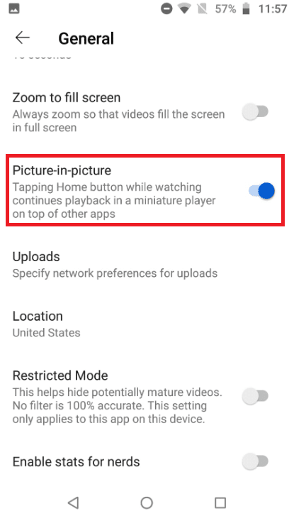 Picture in picture option. Fix YouTube Picture in Picture Not Working