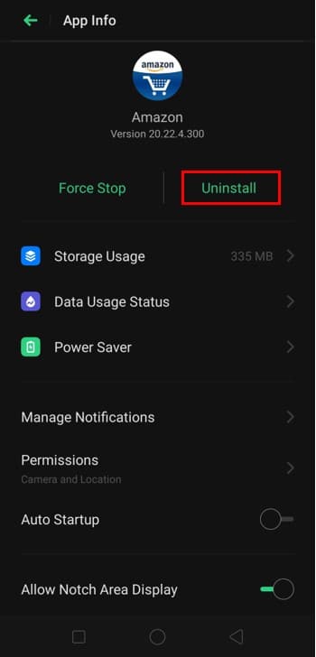 uninstall an application is by navigating to Settings Apps and selecting the Uninstall option