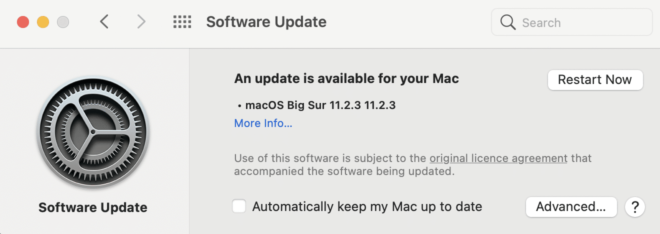 update available | Fix macOS Big Sur Installation Failed