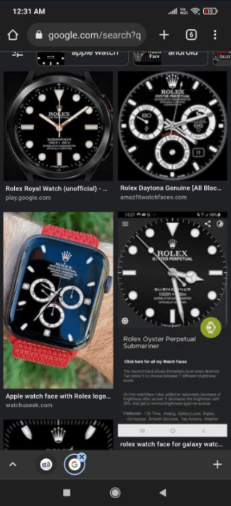 Use your mobile browser to do a quick search for personalised Rolex watch faces. How to Get a Rolex Smartwatch Face