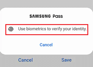 use your saved biometrics to verify your identity and automatically Sign in to your account