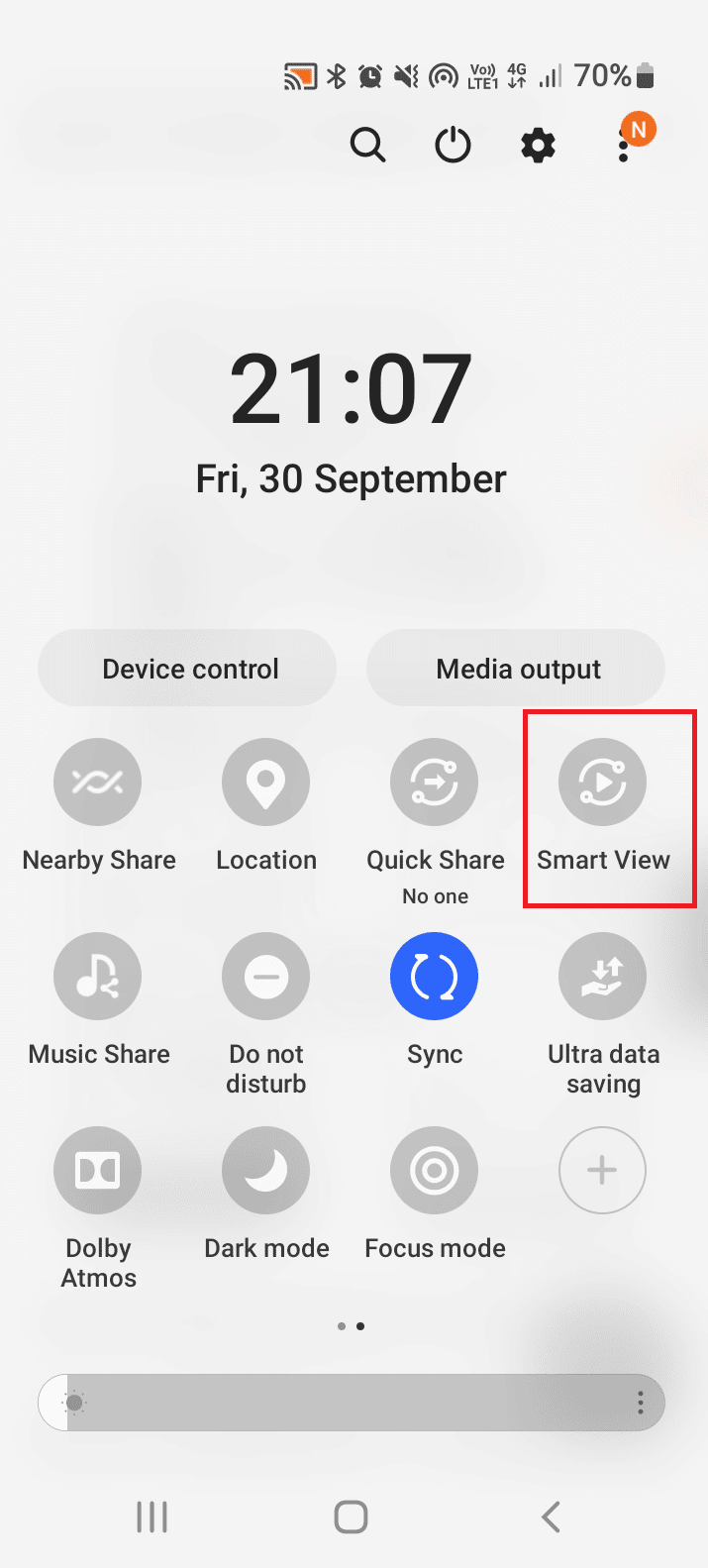 using the Smart View option