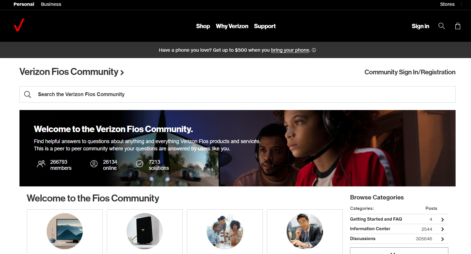 Страница форума Verizon FIOS. Как мне найти человека в службе поддержки клиентов Verizon