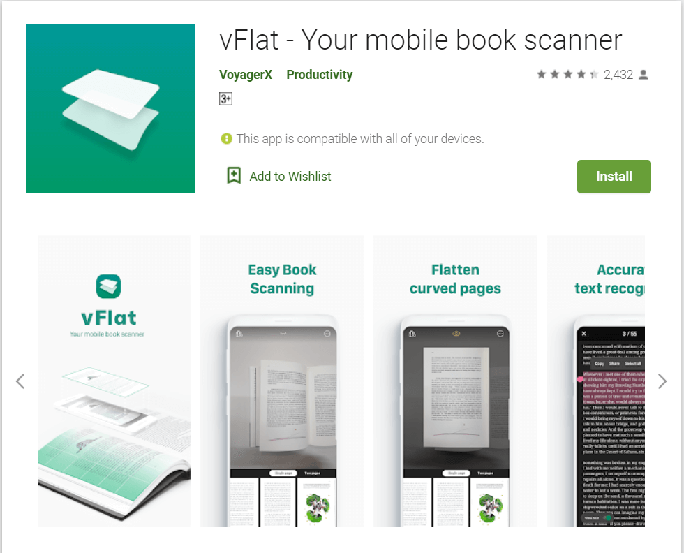 vFlat Mobile Book Scanner