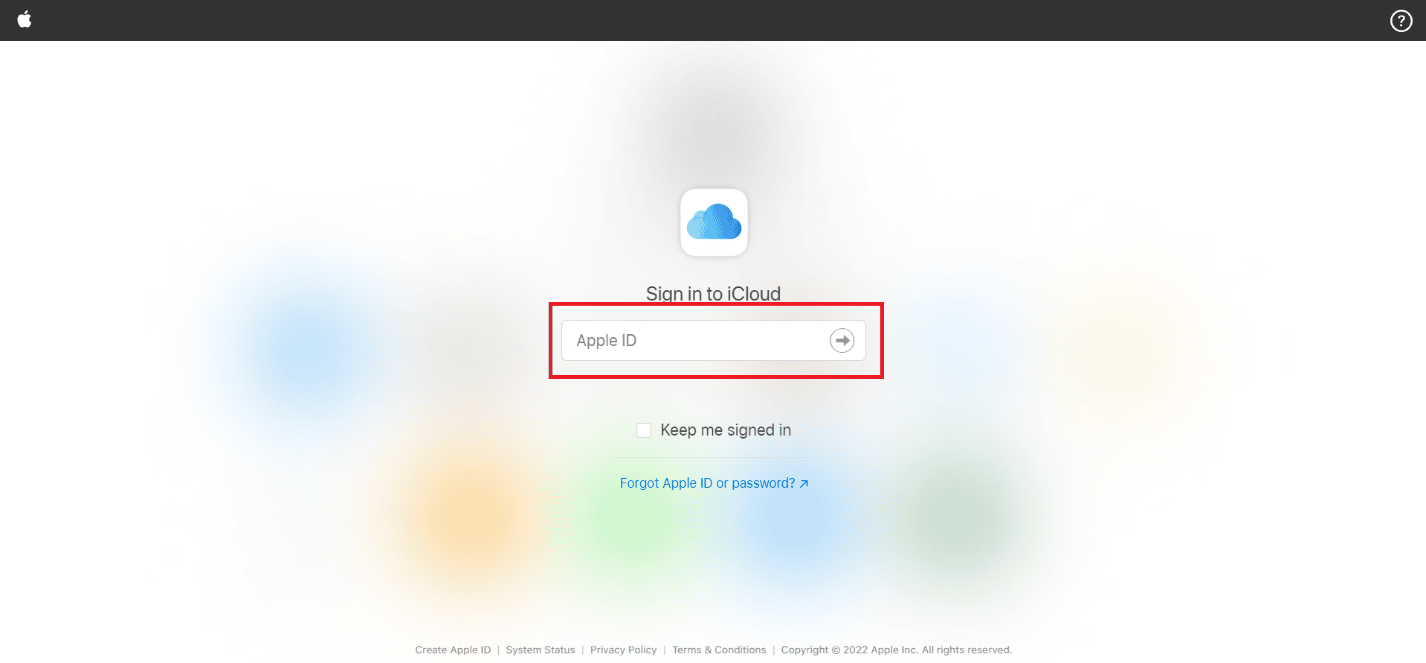 Visit the official iCloud website in a browser and log in using your Apple ID | How to Recover Deleted iCloud Email