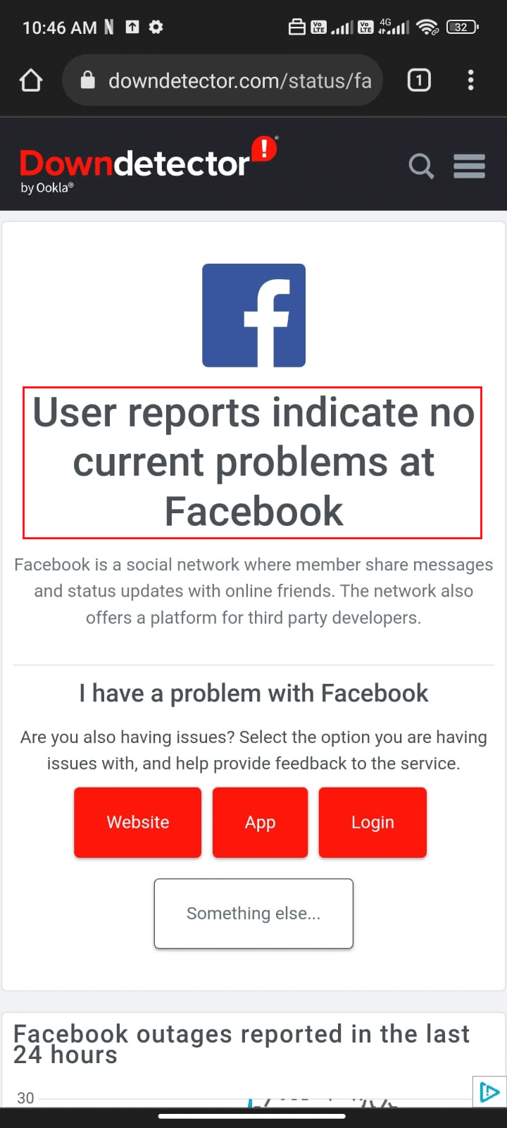 Visit the official site of Downdetector