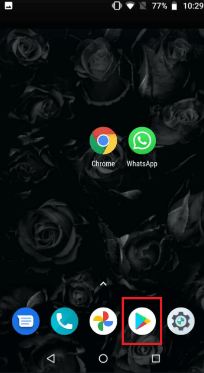 Espere unos momentos después de eliminar WhatsApp antes de ir a Google Play Store