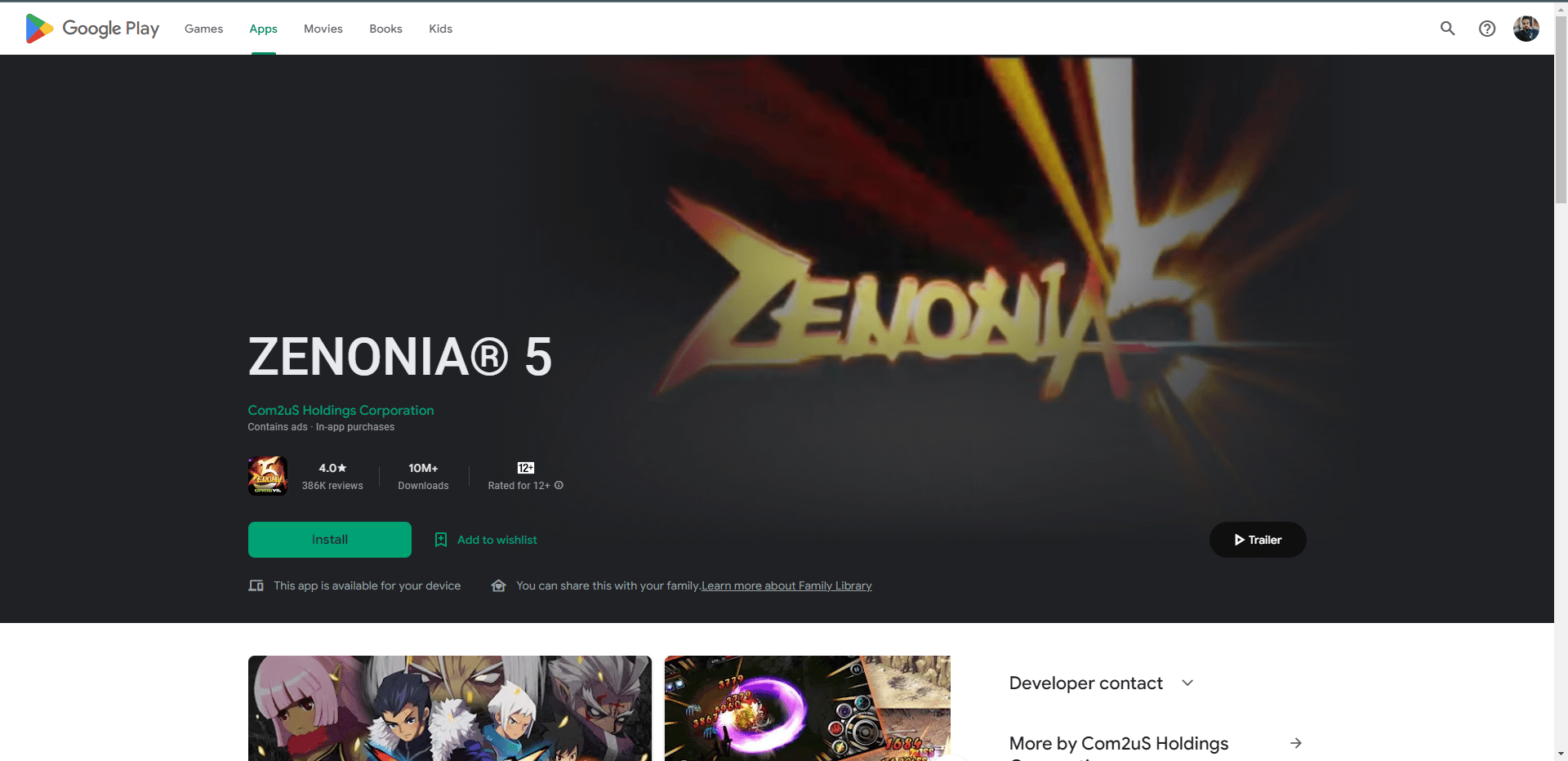 Zenonia 5 play store webpage. Best Games Like Legend of Zelda for Android