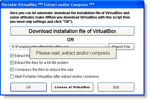Führen Sie VirtualBox von einem USB-Laufwerk aus