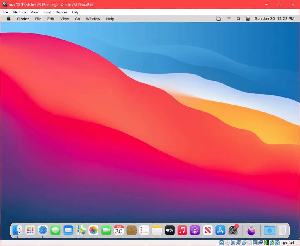Slik installerer du macOS Big Sur i VirtualBox på Windows