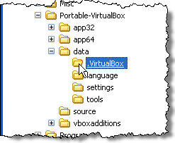Portable-VirtualBox data folder