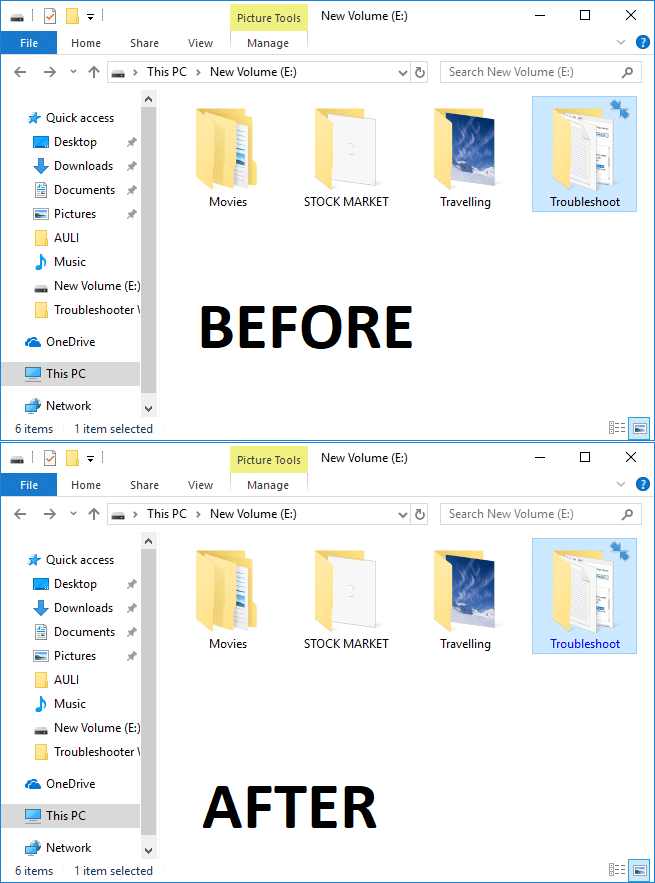 Показывать имена сжатых или зашифрованных файлов цветом в Windows 10