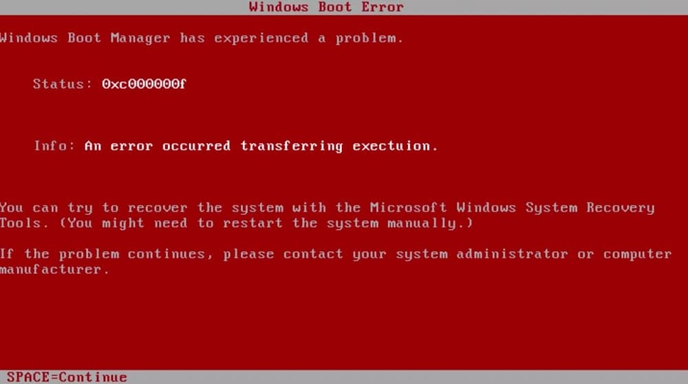 Исправить ошибку «Красный экран смерти» (RSOD) в Windows 10
