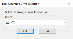 Now, select the drive you wanted to perform a clean up and click on OK. Fix hkcmd high CPU usage
