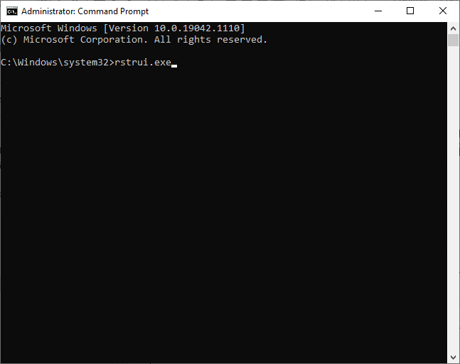 Enter the following command and hit Enter: rstrui.exe. Fix Device Not Migrated in Windows 10
