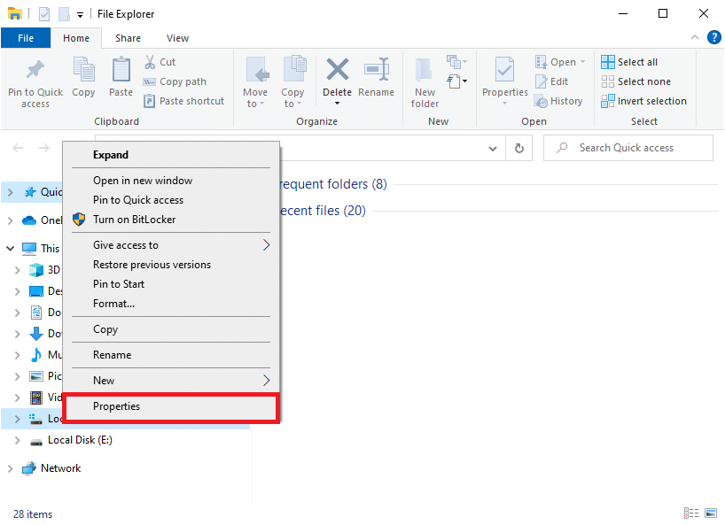 Now, select the Properties option. C:windowssystem32configsystemprofileDesktop is unavailable server