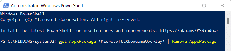 remove xboxgameoverlay for particular user from Windows PowerShell. How to Disable Xbox Game Bar in Windows 11
