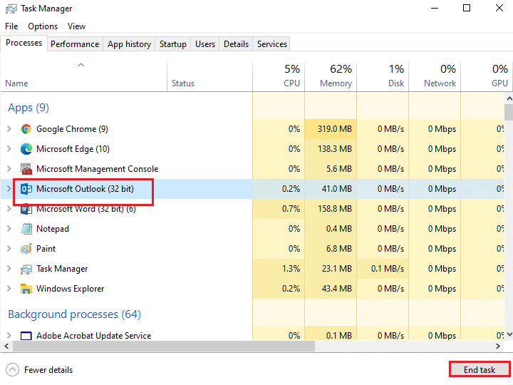 In the Task Manager window, click on the Processes tab. Fix Ntoskrnl.exe High Disk Usage