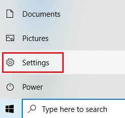 Navigate to the Settings icon