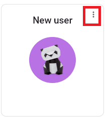Hover over the user profile which wanted to be deleted and click on the three-dotted icon.
