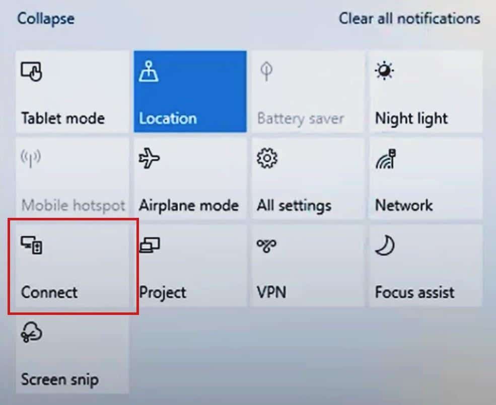 notification menu. How to Cast to Amazon Firestick from Windows 10 PC