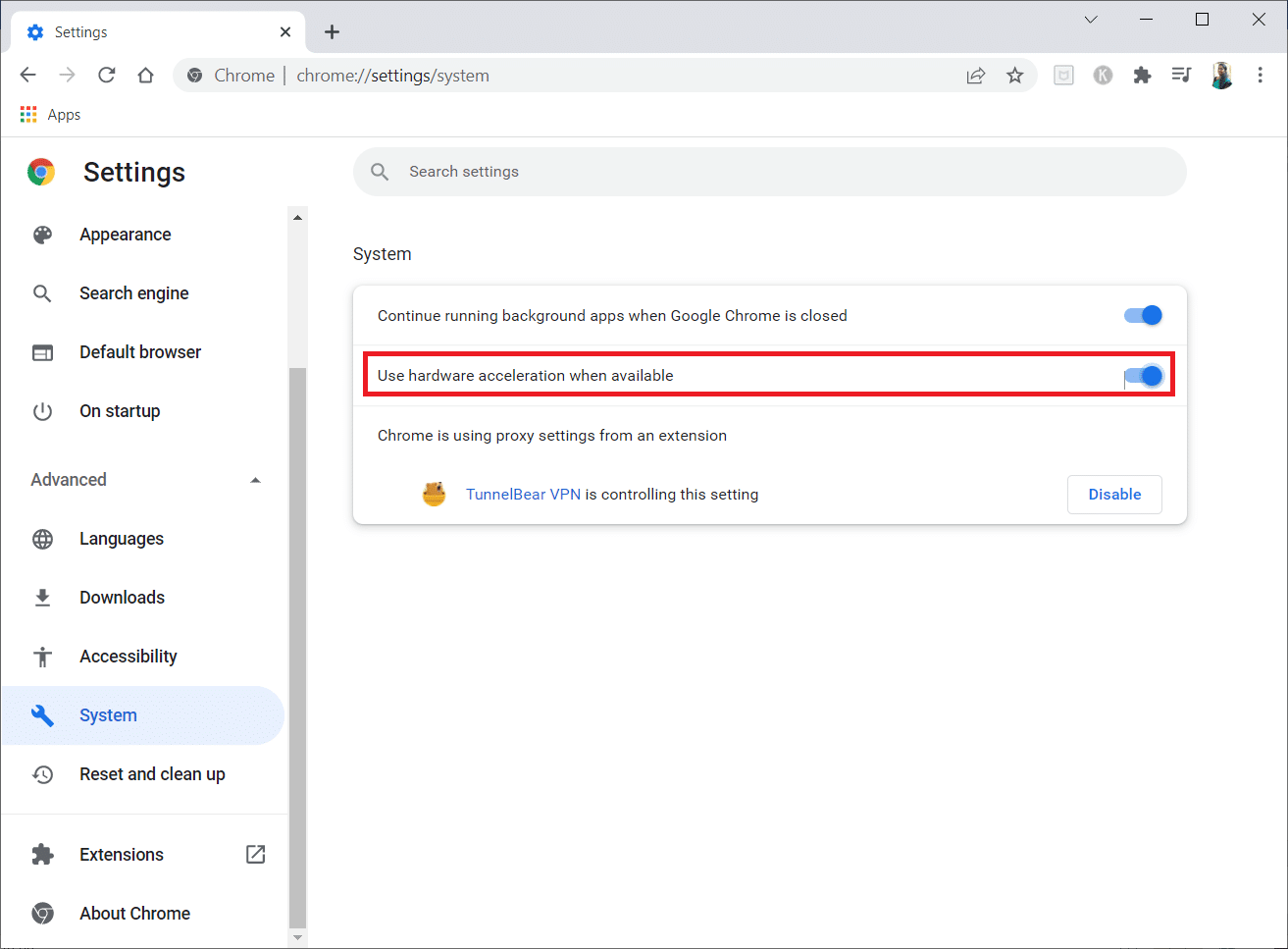Toggle off the Use hardware acceleration when available setting. 12 Ways for Establishing Secure Connection on Chrome