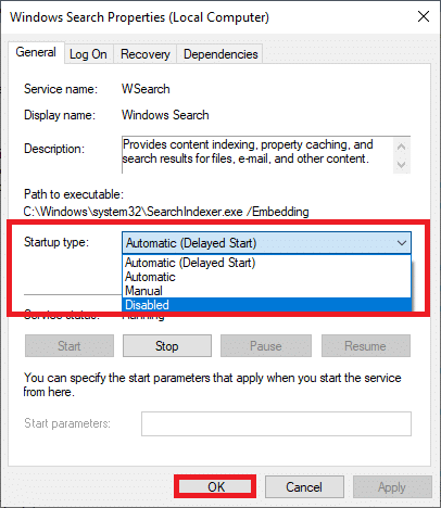 Here, in the General tab, set the Startup type to Disabled. Fix SoftThinks Agent Service High CPU Usage in Windows 10