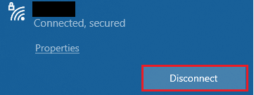 Disconnect your network connection, wait for a minute and reconnect it again