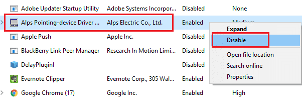 In addition, disable start up processes in your computer 