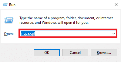 type the ncpa.cpl command and hit Enter key. Fix Diablo 3 Error Code 1016 on Windows 10