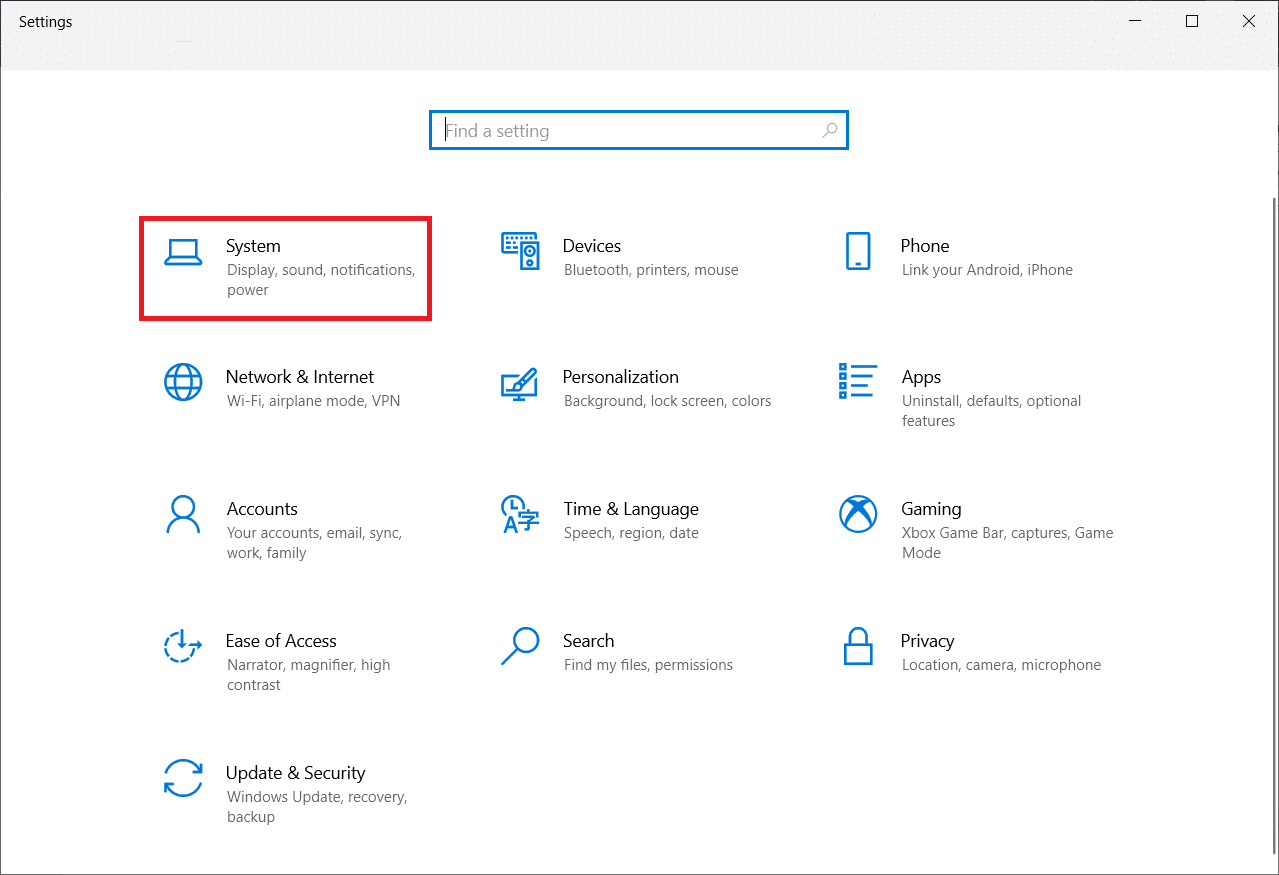 Click on System. How to Mute an App on Windows 10