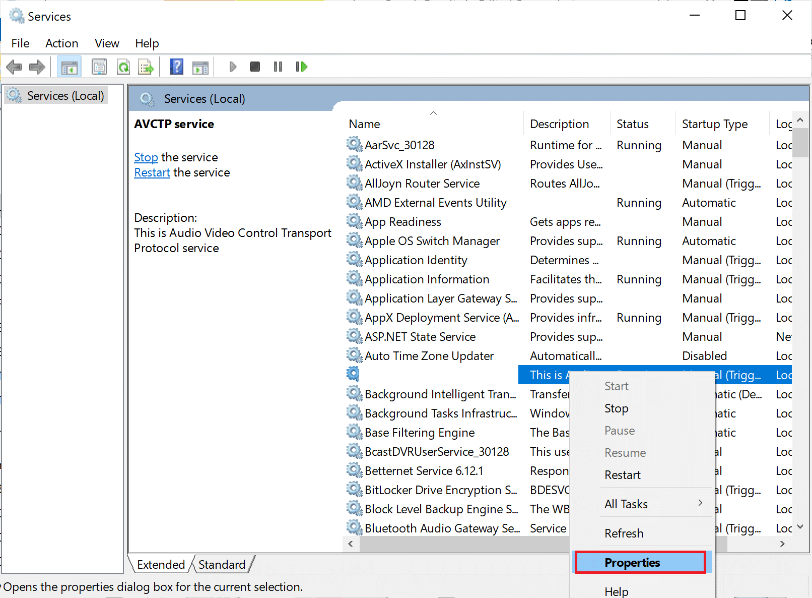 go to a service properties. Fix NVIDIA Container High CPU Usage