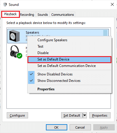 set as Default Device. Fix This Device is Being Used by Another Application Sound Error