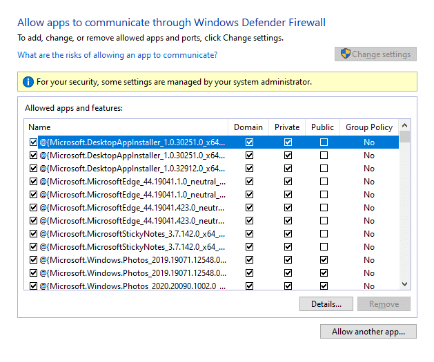 Then click Change settings. Check for Risk of Rain 2 to allow through the Firewall