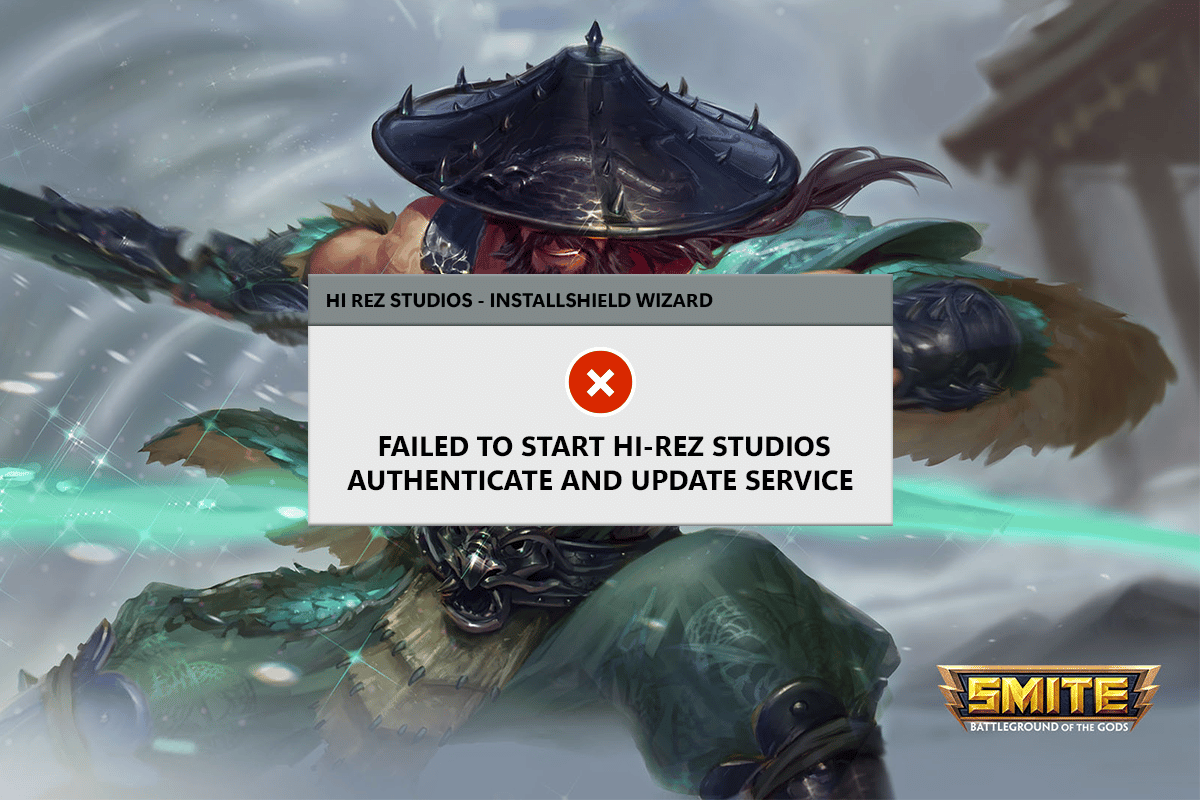 Fix Hi Rez Studios Authenticate and Update Service Error