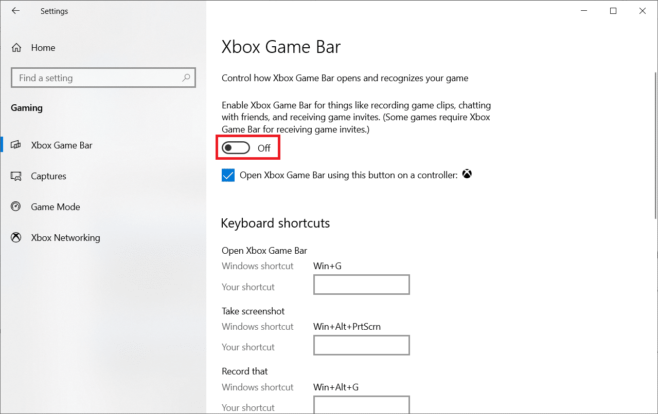 Turn off the Enable Xbox Game Bar. Fix Battlefront 2 Mouse Not Working in Windows 10