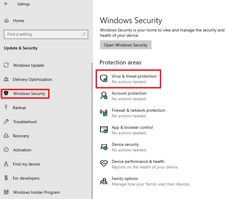 Run Windows Defender Offline Scan. Fix Esrv.exe Application Error in Windows 10