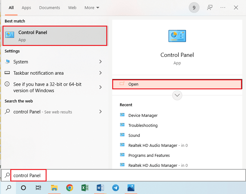 launch the Control Panel app. Fix Outlook only Opens in Safe Mode on Windows 10