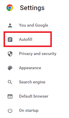 Click on Autofill