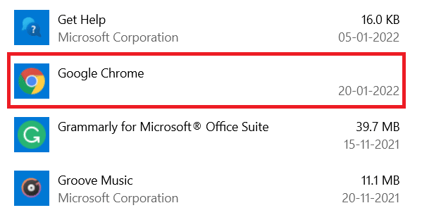 Scroll down and select Google Chrome. Fix Chrome Not Saving Passwords in Windows 10